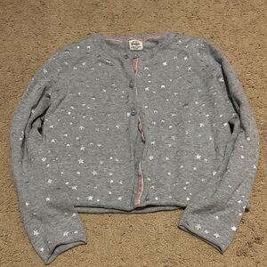 Mini Boden Gray Star Cardigan